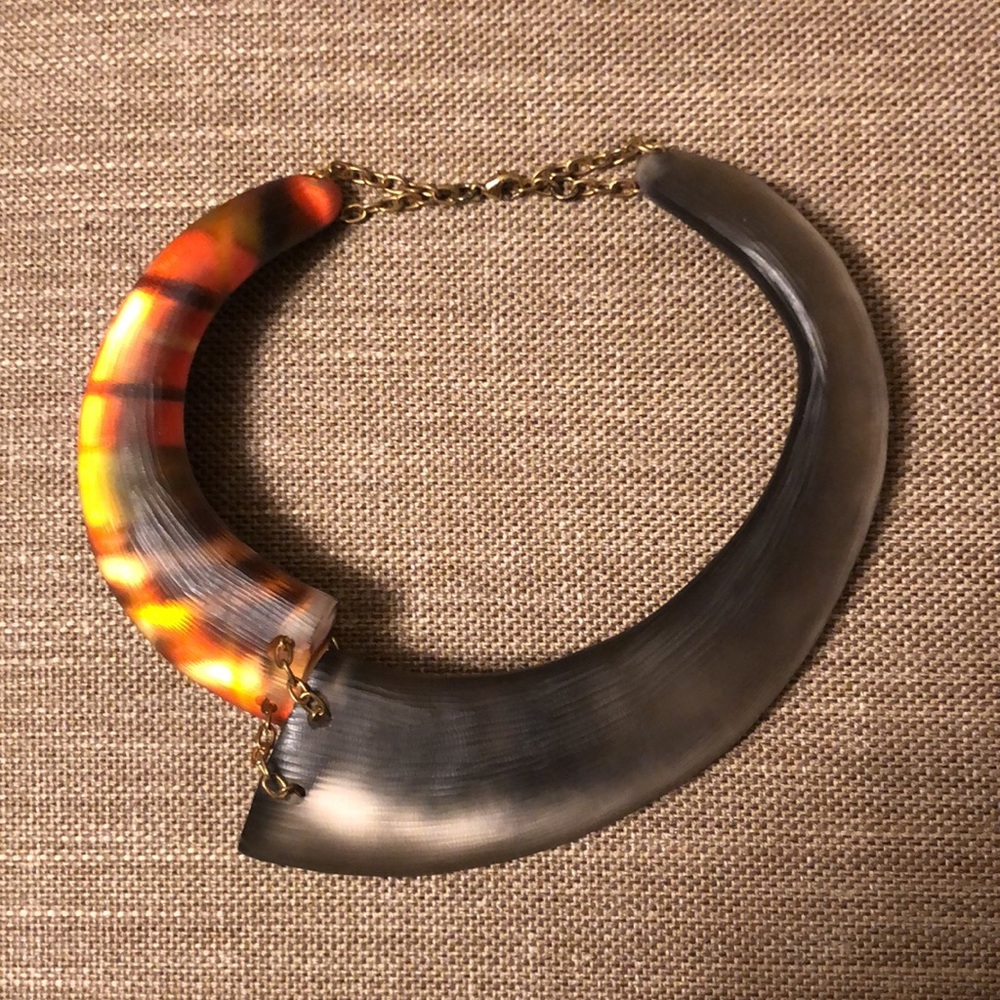 Authentic Alexis Bittar Vtg. Lucite Collar Necklace - Commissioned by Burberry - Picture 2 of 10